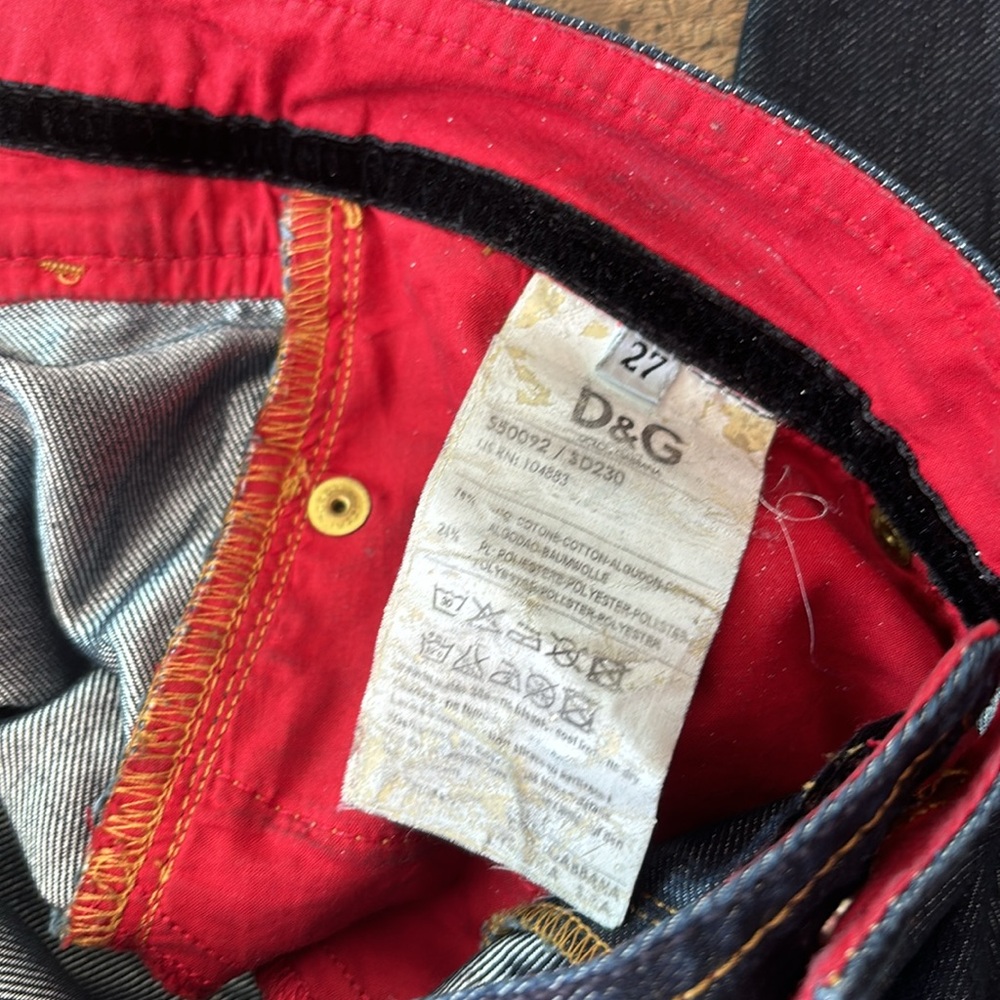 D&G Dolce & Gabbana Vintage Denim jeans 27 - Picture 4 of 6